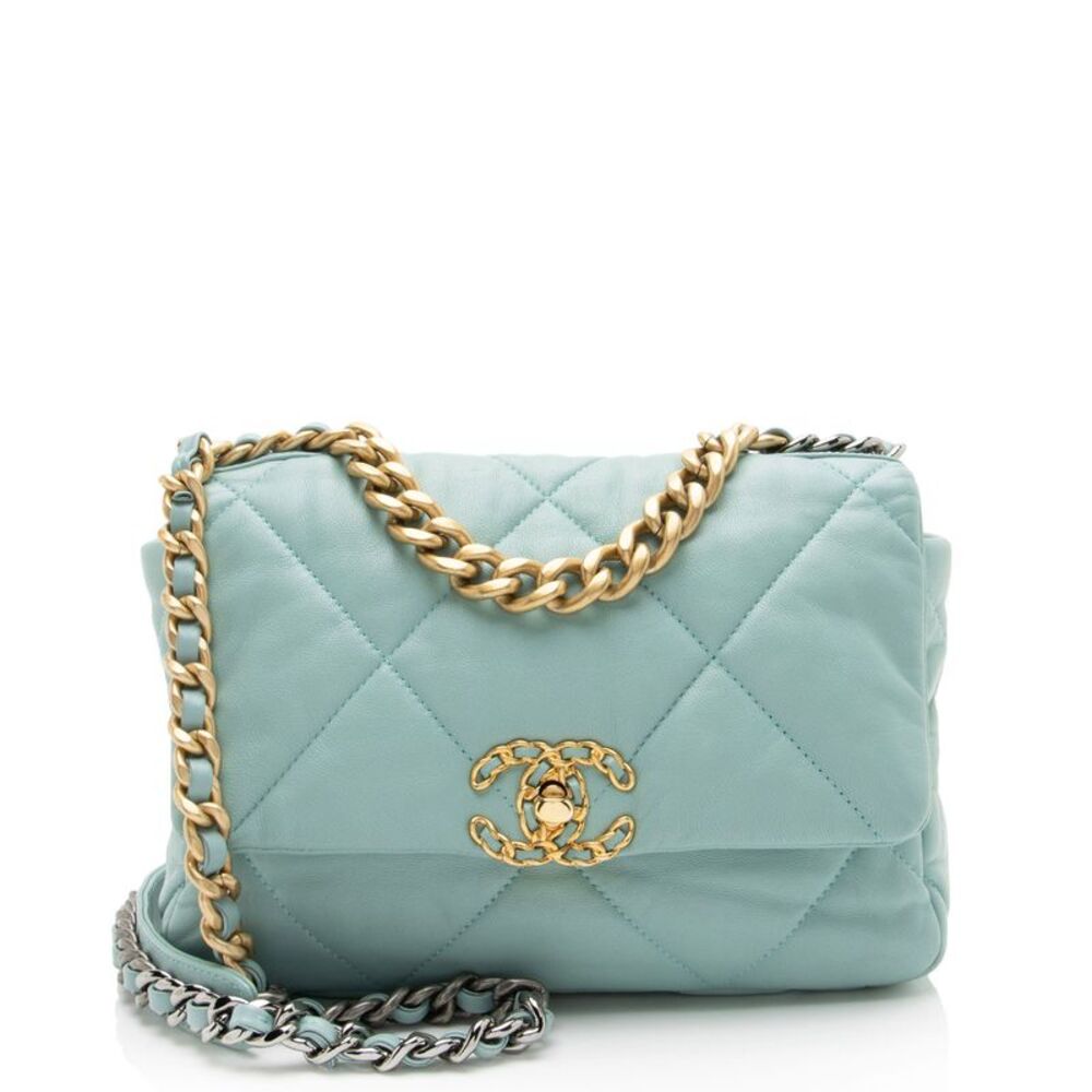 Chanel Lambskin 19 Medium Flap Shoulder Bag